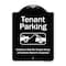 Signmission Designer Series-Tenant Parking Violators Towed Away With Graphic, 24" x 18", BW-1824-9880 A-DES-BW-1824-9880 - alternate 1